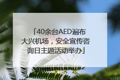 40余台AED遍布大兴机场，安全宣传咨询日主题活动举办