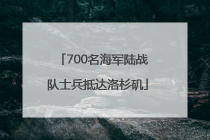 700名海军陆战队士兵抵达洛杉矶