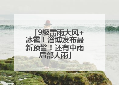 9级雷雨大风+冰雹！淄博发布最新预警！还有中雨局部大雨